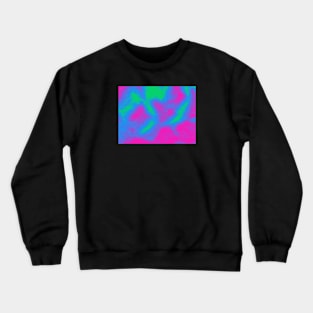 Polysexual Pride Abstract Fractal Fog Crewneck Sweatshirt